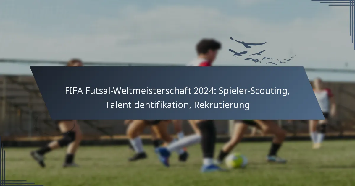 FIFA Futsal-Weltmeisterschaft 2024: Spieler-Scouting, Talentidentifikation, Rekrutierung