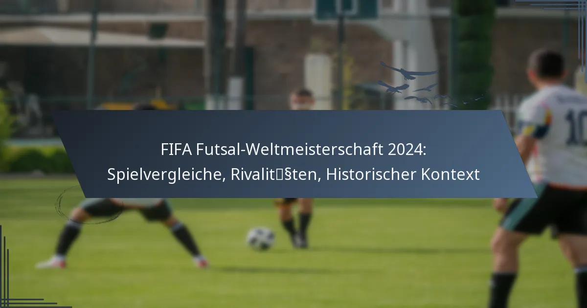 FIFA Futsal-Weltmeisterschaft 2024: Spielvergleiche, Rivalitäten, Historischer Kontext