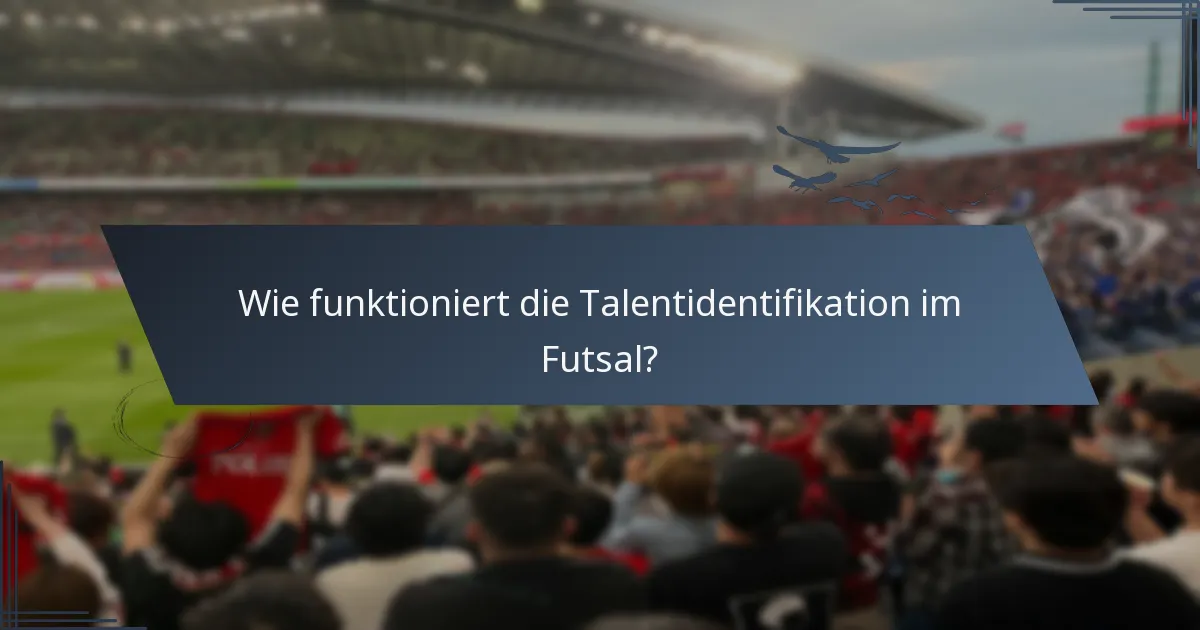 Wie funktioniert die Talentidentifikation im Futsal?